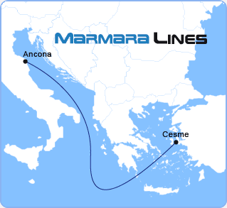 Marmara  Ferries map
