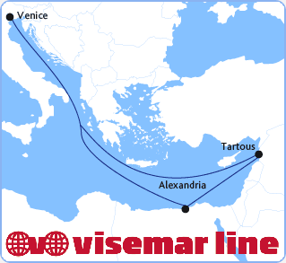 Visemar Ferries map